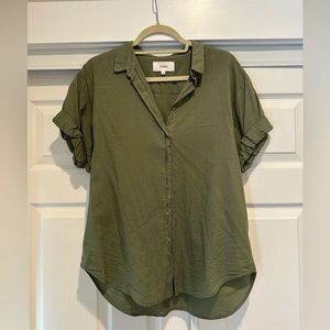 Xirena Channing Shirt Green XS